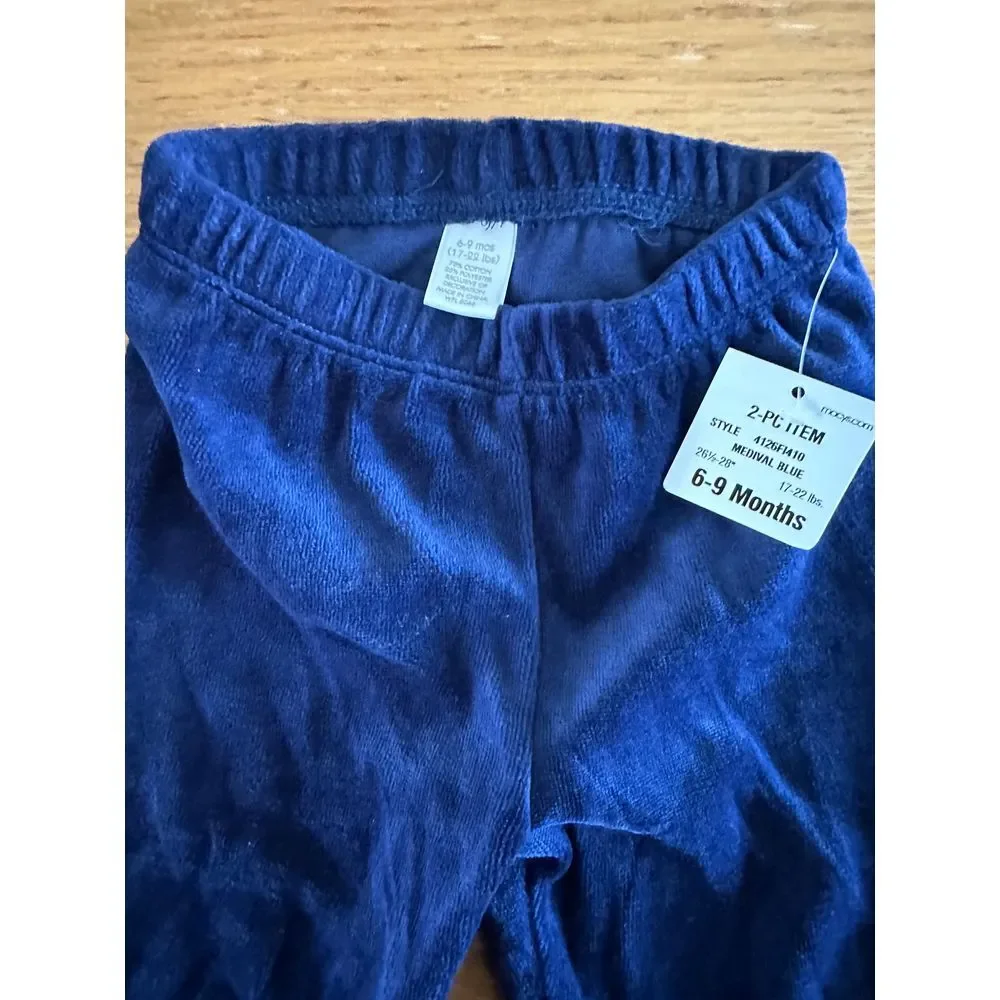 First Impressions Matching Set Girls 6-9 Months Polka Dot Top Corduroy Pants NWT
